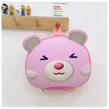 Детский рюкзак Ракушка Мультяшный медведь Сумка для перекусов Водонепроницаемый Хранение канцтоваров Taro Purple