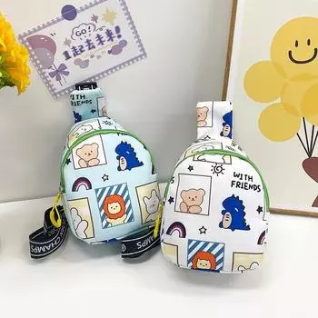 Детский рюкзак с милым мультяшным котом, сумка-мессенджер, кошельки для монет, сумки для мальчиков и девочек, мини-сумка на плечо для школы, детский рюкзак белый