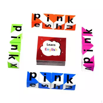 Детский сад Образовательные Слова Зрения Флэш-карты Обучающая Игрушка, Дошкольный Монтессори ABC Алфавит