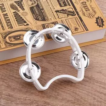 Детский сад Ручной тамбурин Металлические колокольчики Пластиковый погремушка Мяч Перкуссия Ktv Вечеринка Детская игра Игрушка Музыкальный инструмент