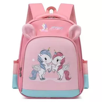 Детский сад школьный рюкзак мультфильм Единорог рюкзак для девочек мальчиков дети первый класс школьные рюкзаки