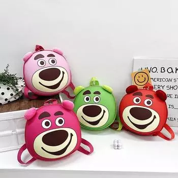 Детский сад, средний и большой класс, школьный рюкзак с рисунком милого медведя, мальчик, девочка, легкий рюкзак для детей начальной школы, рюкзак красный