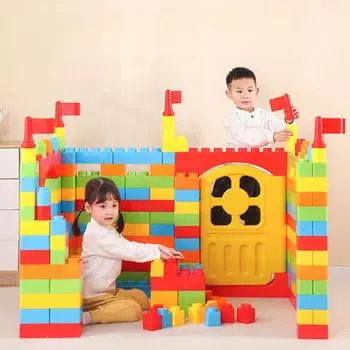 Детский сад Строительство Большие строительные блоки Центр раннего образования Сборка Игрушки Образовательные очень большие строительные блоки Замок Строительные блоки Игрушки