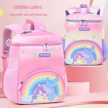 Детский садовый рюкзак Gradient Rainbow для девочек - Мини-мультяшный школьный рюкзак small backpack розовый