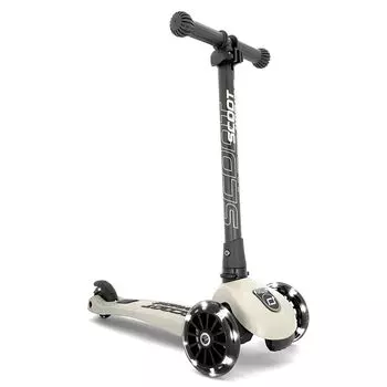Детский самокат Scoot Ride Highway Kick 3LED Ash Kickboard Трехколесный велосипед Оригинальный продукт и [японская гарантия]