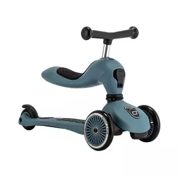 Детский самокат Scoot Ride Highwaykick1 Highway Kick 1 96271 Scoot&Ride & Steel/STEEL [продукт]