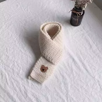 Детский шарф Теплый зимний шарф Детский шарф One Size белый