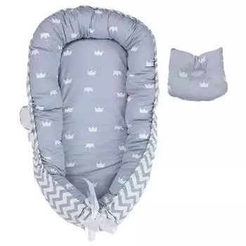 Детский шезлонг-гнездышко, дышащая переносная люлька для новорожденных, подарки для душа для сна и совместного сна