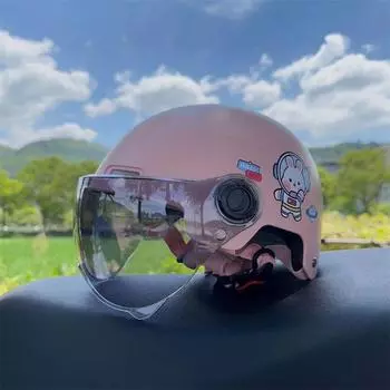 Детский шлем для электромобиля, летний мотоциклетный шлем для мальчиков и девочек, полушлем для электромобиля, универсальный защитный шлем на все времена года 3c certified children s helmet