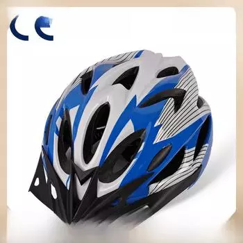 Детский шлем для катания на велосипеде, роликах и беговеле с персонализированным логотипом. M синий/белый