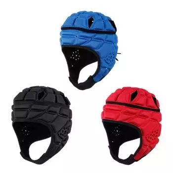 Детский шлем, защита головы, защита от столкновений, футбольный шлем вратаря, защитное снаряжение, защита головы ребенка L синий