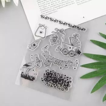 Детский силиконовый прозрачный штамп, DIY Скрапбукинг, тиснение, фотоальбом, декоративная бумажная карта, ремесло, подарок ручной работы