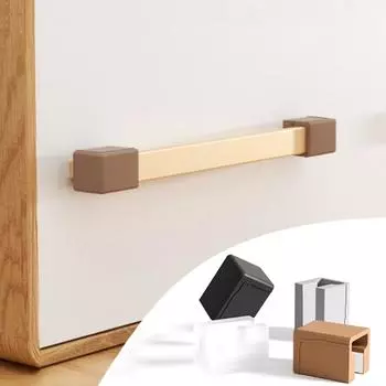 Детский силиконовый Т-образный защитный уголок для ручки ящика гардероба прозрачный