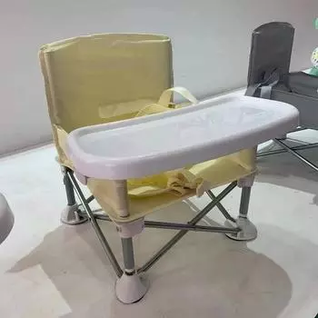Детский складной обеденный стульчик для младенцев, портативный детский стульчик для путешествий на открытом воздухе, для пляжа, кемпинга, пикника хаки