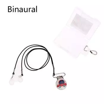 Детский слуховой аппарат зажим держатель веревка защита от падения потеря футляр для хранения коробка