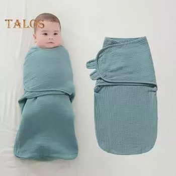 Детский спальный мешок 3 в 1, пеленальное одеяло с регулируемой застежкой-липучкой, мешок для пеленания новорожденных от 0 до 3/3 до 6 месяцев, способствующий спокойному сну, детский спальный мешок S кофейный