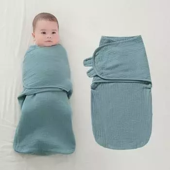 Детский спальный мешок 3 в 1 пеленальное одеяло с регулируемой застежкой-липучкой для новорожденных S светло-розовый