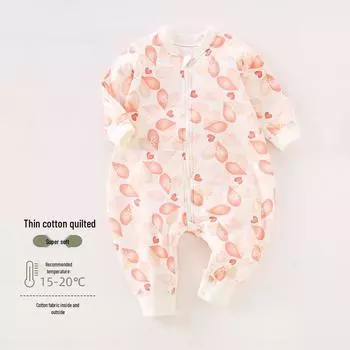 Детский спальный мешок с ножками - Стеганый 40г, Теплый, Защита от пинков, На молнии, Пижама для весны, осени, зимы 80 [9-15 months, 18-20 lbs]