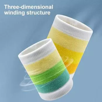 Детский спортивный браслет, дышащий браслет для волейбола, баскетбола, бадминтона, браслет для поддержки запястья для занятий спортом на открытом воздухе, повседневная одежда синий