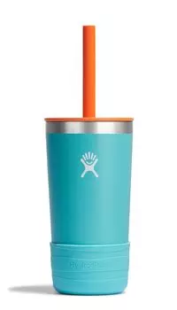 Детский стакан из нержавеющей стали с крышкой-соломинкой 12 унций 354 мл Anemone Japanese теплый/холодный (Подлинный продукт)