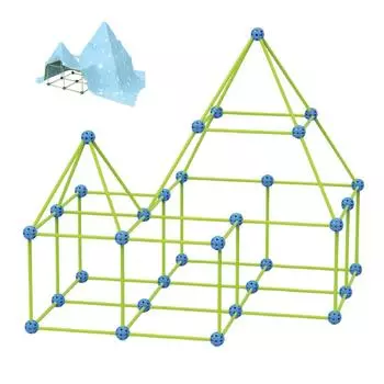 Детский строительный набор Fort Building Kit 2021, модернизированный детский светящийся в темноте строительный набор Fort Building Kit DIY Fun Forts