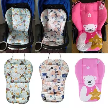 Детский стульчик с подогревом, толстый матрас, хлопковый коврик, коврик для коляски, аксессуары для коляски, коврик-вкладыш A