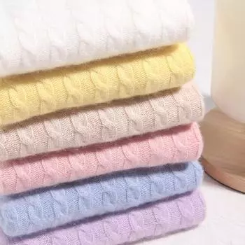 Детский свитер Little Sheep из кашемира с круглым вырезом - 100% кашемир, утолщенный, скрученный трикотаж 90cm чёрный