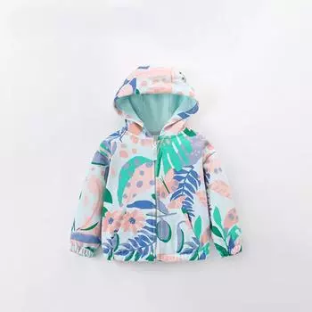 Детский свитер, пальто, осень и зима, новинка, европейский и американский детский свитер с капюшоном и длинными рукавами, на молнии, повседневный кардиган 100cm зелёный