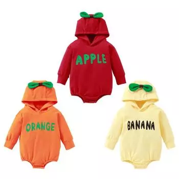 Детский свитер с капюшоном и фруктами, комбинезон L