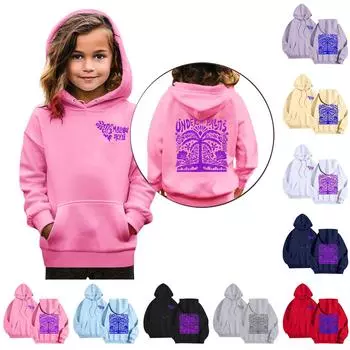 Детский свитер с капюшоном с длинным рукавом, повседневный, удобный, свободный, легкий свитер 110 чёрный