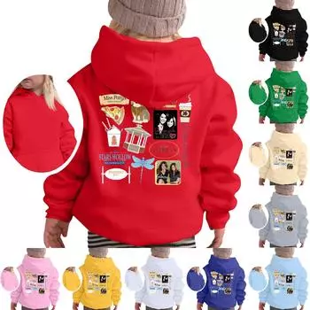 Детский свитер с капюшоном с длинным рукавом, повседневный, удобный, свободный, легкий свитер 110 бежевый