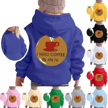 Детский свитер с капюшоном с длинным рукавом, повседневный, удобный, свободный, легкий свитер 110 бежевый