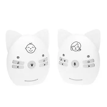 Детский телефон 2,4 ГГц, беспроводной детский звуковой монитор, портативная электроника, беспроводной детский аудиомонитор EU Plug белый