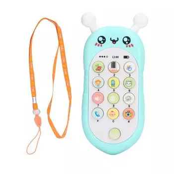 Детский телефон-игрушка Многофункциональный медоносная пчела Стиль Помощь Сон Музыка Питание от батареек Детский сотовый телефон для зелёный