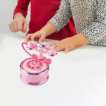 Детский телефон игрушка музыкальный подарок на день рождения координация рук и глаз принцесса для розовый