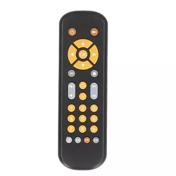 Детский телевизор, игрушка с дистанционным управлением и музыкой, раннее обучение, безопасный забавный имитация детского пульта дистанционного управления чёрный