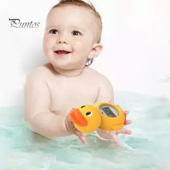Детский термометр для ванны, мультяшная утка/краб/кит/осьминог, инструмент для измерения температуры воды, точные измерения, водонепроницаемый термометр для душа Duck