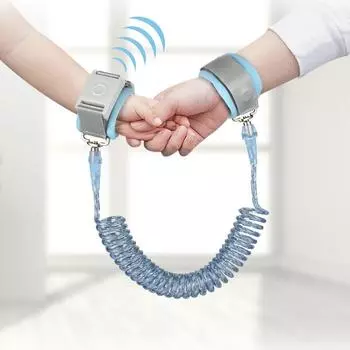 Детский тяговый трос из хлопчатобумажной ткани, детский ремень для ходунков, ремень для защиты от потери запястья pink-B(Fixed)