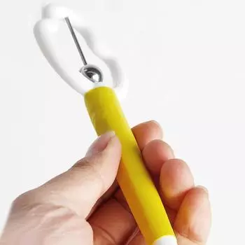 Детский тренажер для кончика языка. Детский инструмент для тренировки языка. Тренажер, можно использовать для тренировки гибкости языка. жёлтый