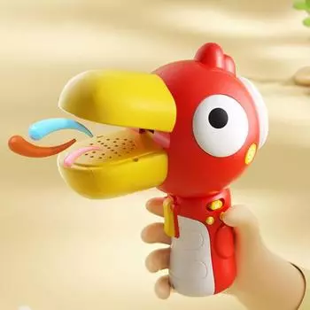 Детский тукан, изменяющий голос с 3 голосовыми эффектами, детский мегафон с большим ртом и птицей красный
