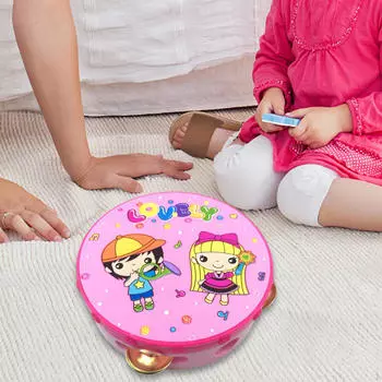 Детский ударный бубен, ручной барабан, музыкальный инструмент Монтессори, детская игрушка