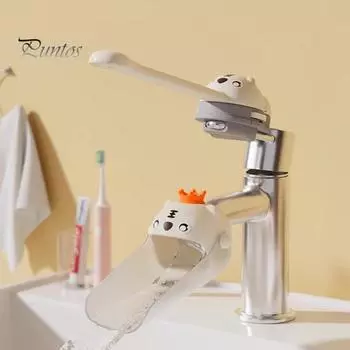 Детский удлинитель для ручки крана, удлинитель для ручки раковины, помощник для мытья рук для малышей, устройство для закрытия потока воды, детский гигиенический помощник жёлтый