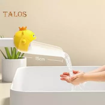 Детский удлинитель для ручки крана, удлинитель для ручки раковины, помощник для мытья рук для малышей, устройство для закрытия потока воды, детский гигиенический помощник белый