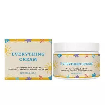 Детский увлажняющий и успокаивающий крем для лица, снимающий покраснение, отечность и дискомфорт, детский уходовый крем для лица, 60 г One Size белый