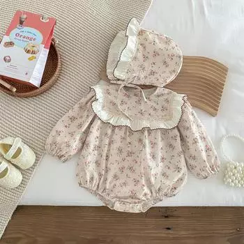 Детский весенне-осенний комбинезон принцессы – комбинезон для новорожденной девочки к празднованию 100 дней. 80 cm
