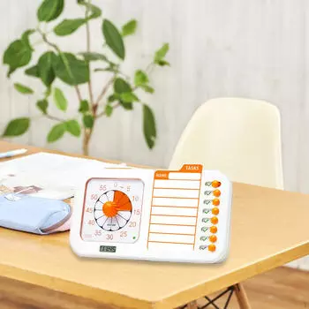 Детский визуальный таймер с доской планирования, принадлежностями для ежедневной работы, многофункциональный обратный отсчет списка дел