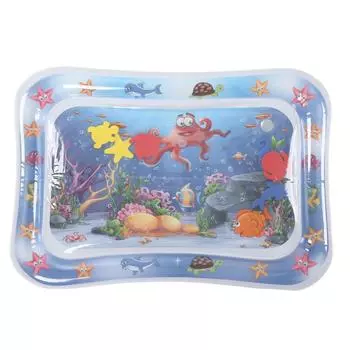 Детский водный коврик с рисунком морских животных, портативный надувной игровой коврик для младенцев, игрушка № 3