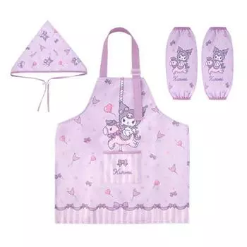 Детский водонепроницаемый фартук Kuromi. Фартук для малышей Sanrio, популярный персонаж в Корее.