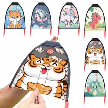 Детский воздушный змей с выбросом большого пальца, мини-эластичный воздушный змей, пляжный змей без струн, легко летать, спортивные игрушки на открытом воздухе для детей, подростков One Size