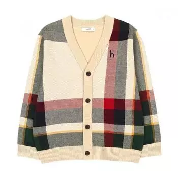 Детский вязаный кардиган Hedge Kids Knit Check Huf12kc10m Bg 140